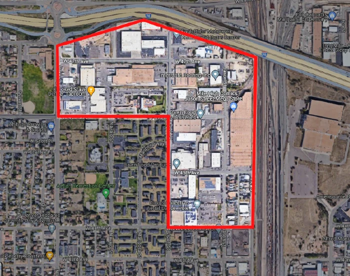 Sunnyside Business Aliance Area Map Updated Feb. 2024